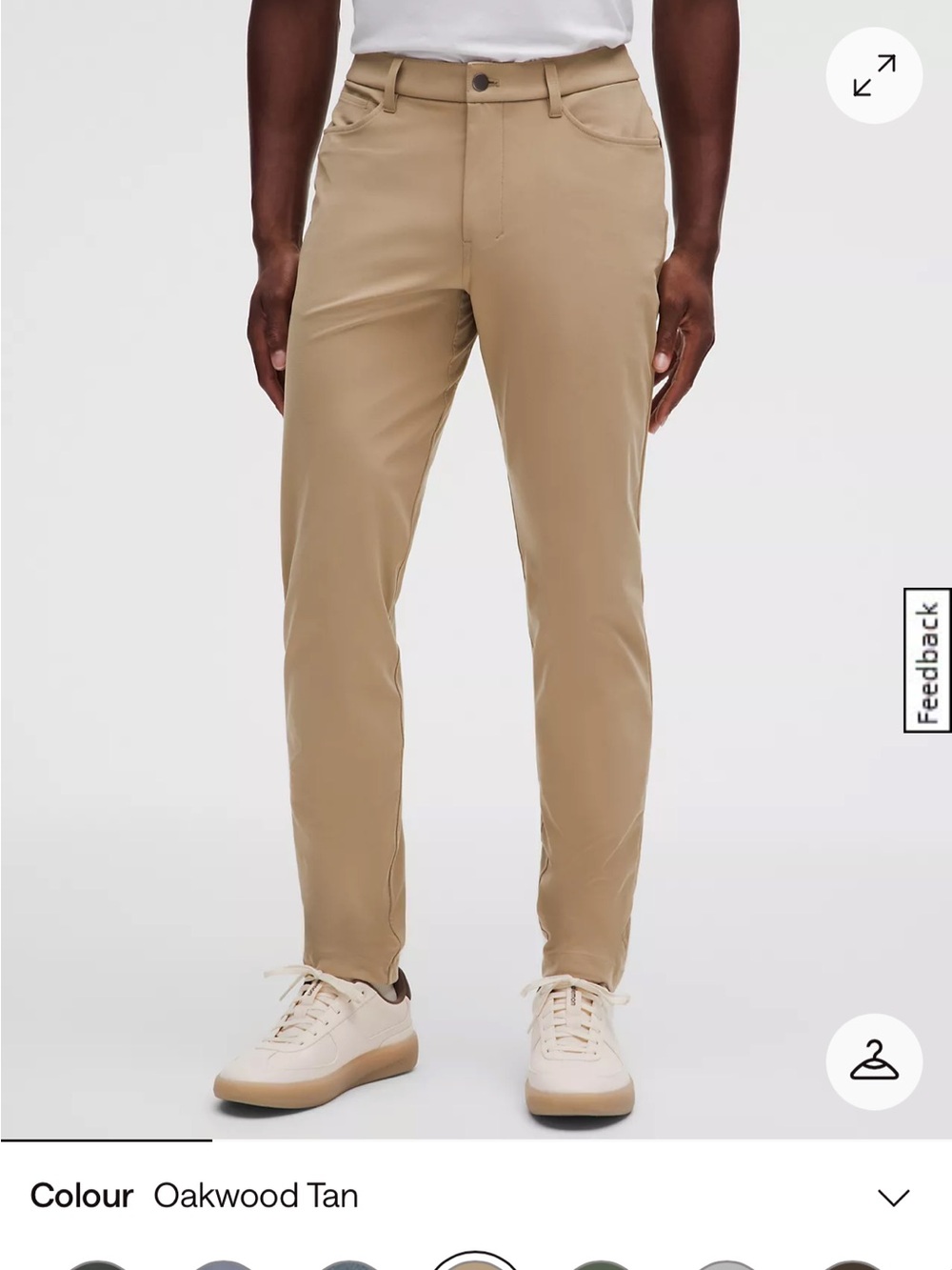 lululemon Men’s Tan Slim Chinos